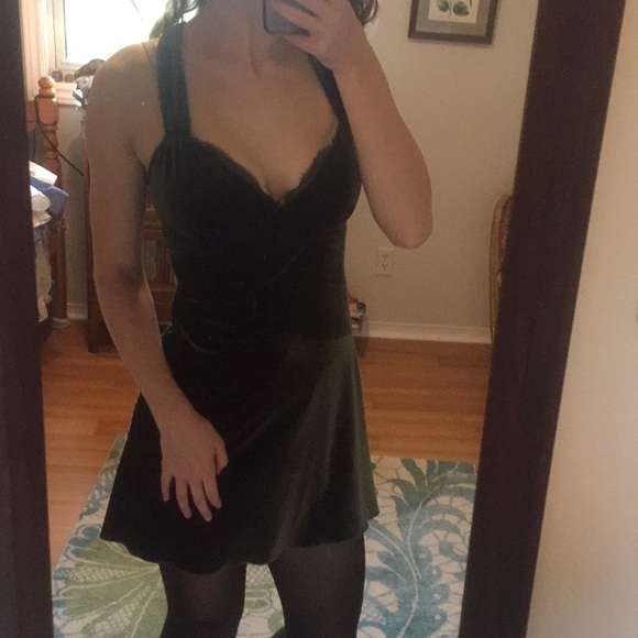 Vintage Velvet Party Dress - Picture 1 of 5